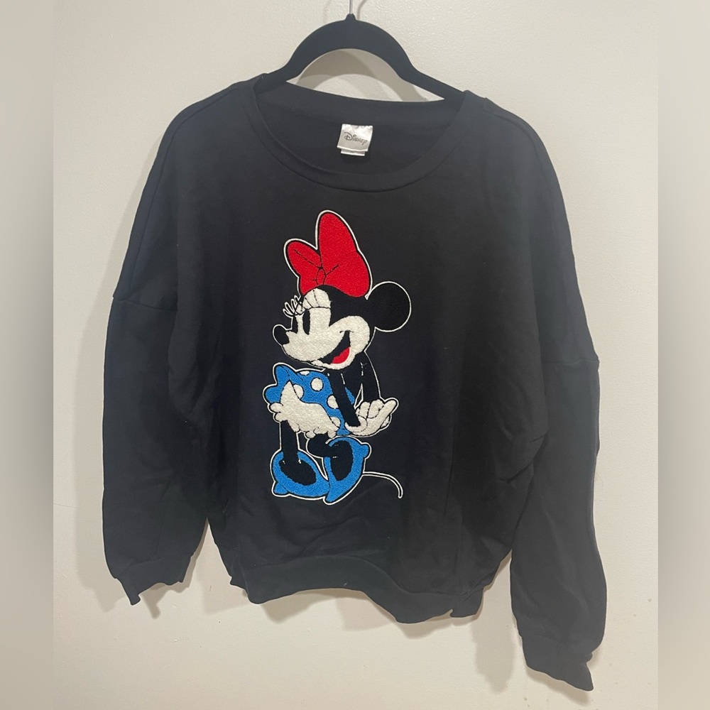 Disney Minnie Mouse Appliqué Sweatshirt Retro Size XL